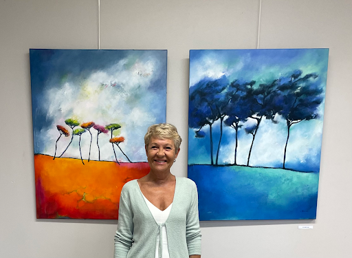 Lydie Allaire Artiste peinture contemporaine Nantes Pays de la Loire,artiste peintre professionnelle à Nantes, acheter une oeuvre de Lydie Allaire, expositions de l'artiste Lydie Allaire, Finistère, Bretagne, Val de Loire, Région parisienne, Lydie Allaire-Aigret Paris, peintures de paysages, les arbres colorés de Lydie Allaire