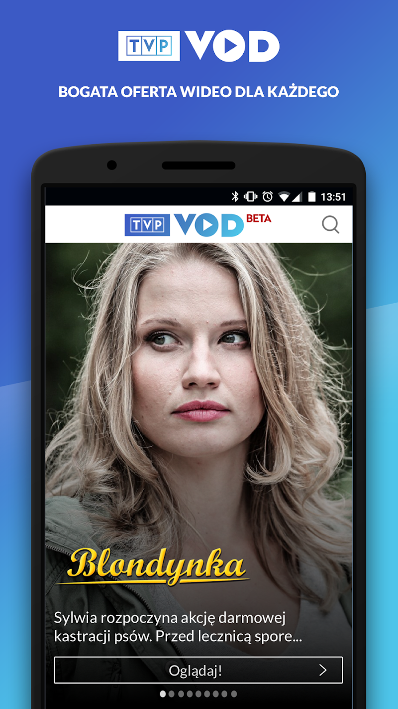 Скриншот TVP VOD (Android TV)