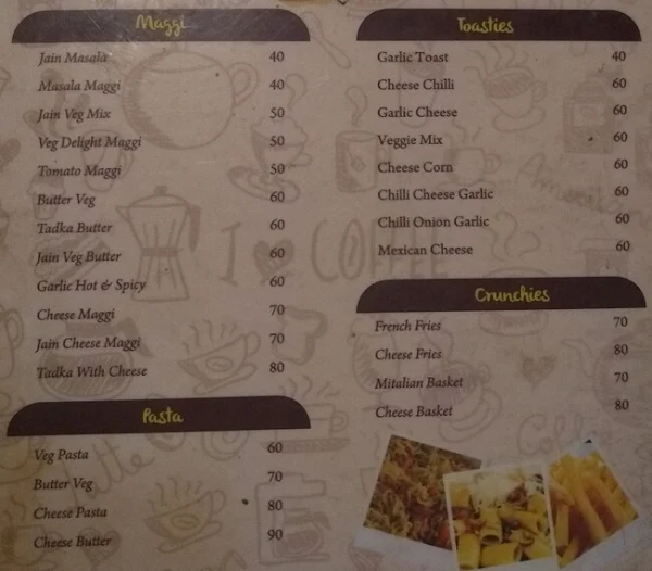 Ab Chai Pe Charcha menu 