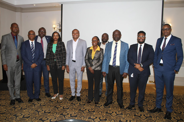 Finance and National Planning Committee members in a group photo with representatives of the Kenya Bankers Association (KBA) after a meeting on Wednesday, May 8, 2024.