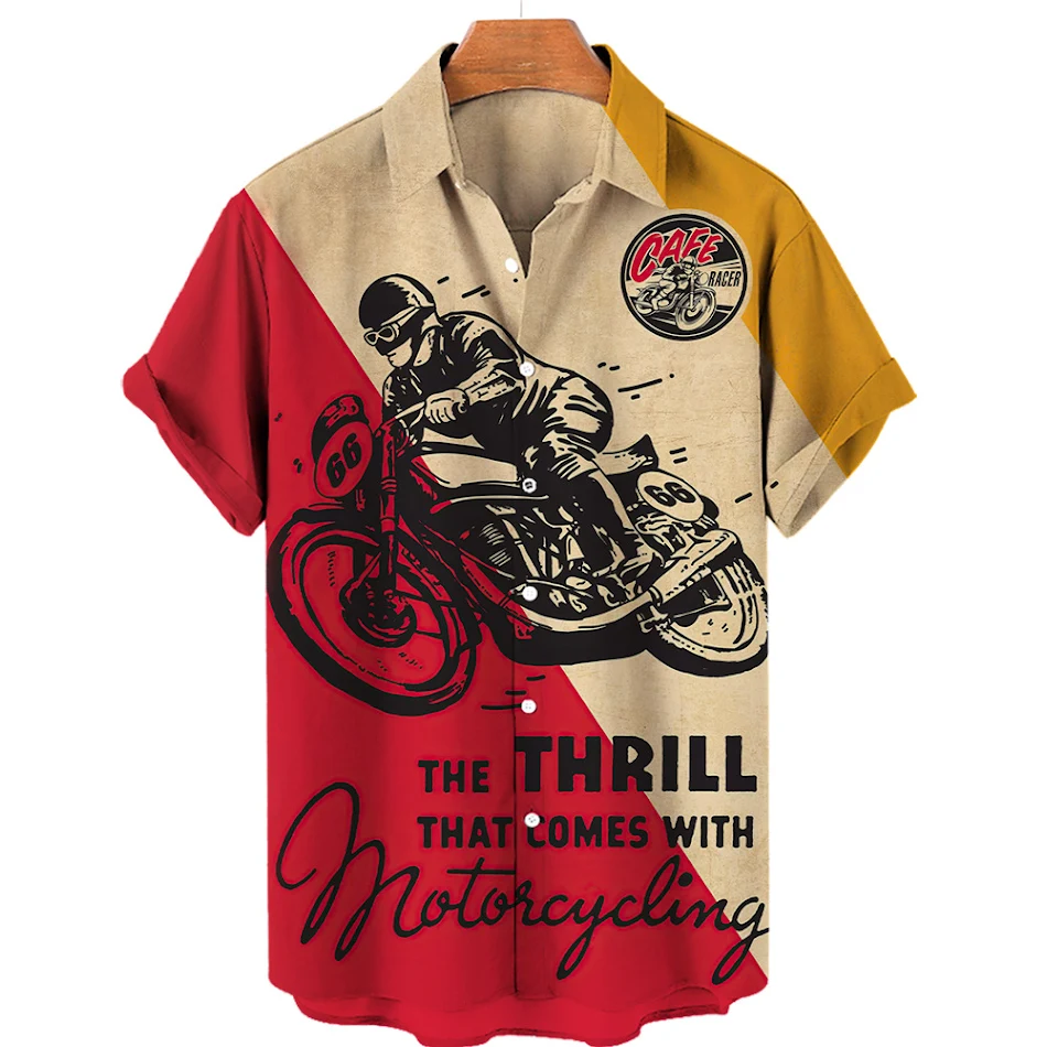 Camisa de manga corta estampada para hombre Una camisa de moda para el día a día, fresca y con estilo, perfecta para cualquier ocasión casual.