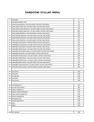 Tandoori Chulah menu 1