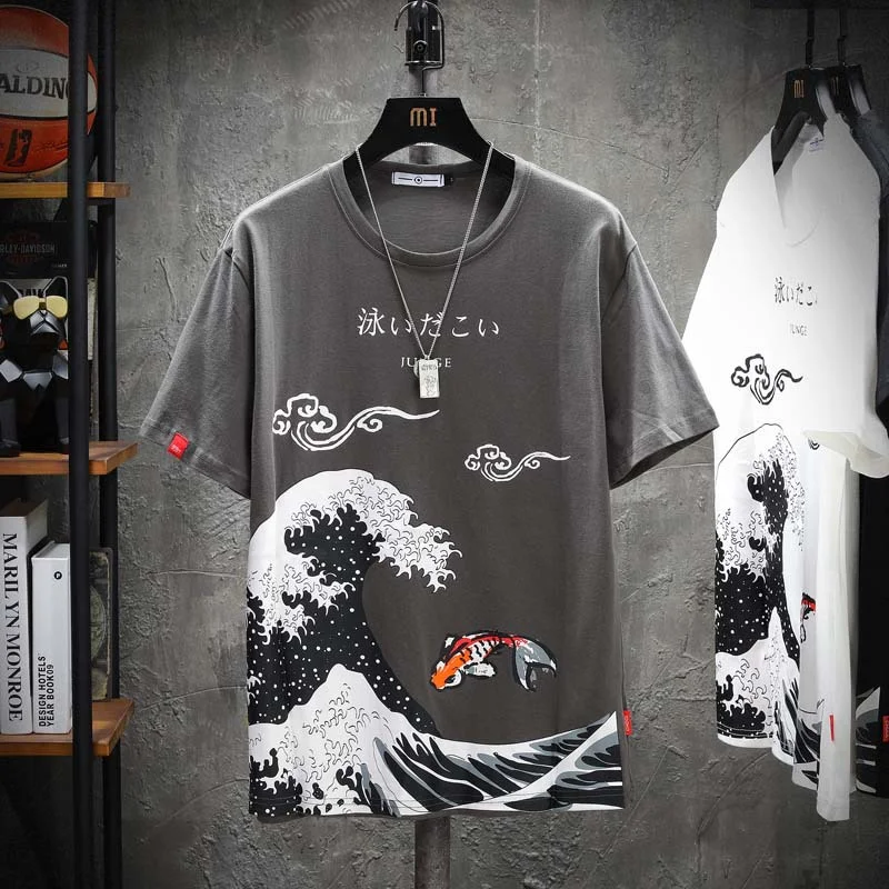 Casual Printed Men's Loose Summer Short-sleeved T-shirt