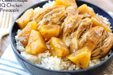 SLOW COOKER MAPLE BBQ CHICKEN &amp; PINEAPPLE