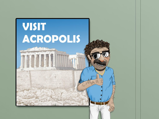 Mitsos at the Acropolis