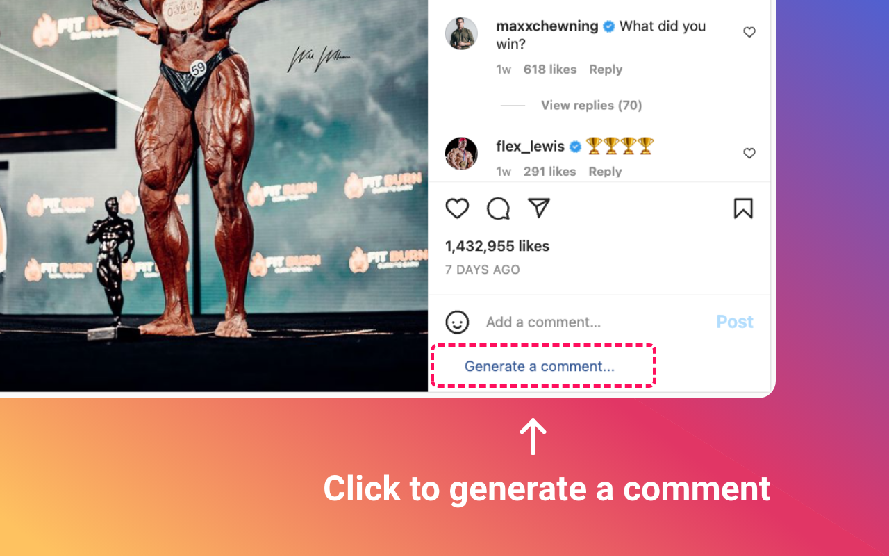 Comment Generator for Instagram Preview image 3