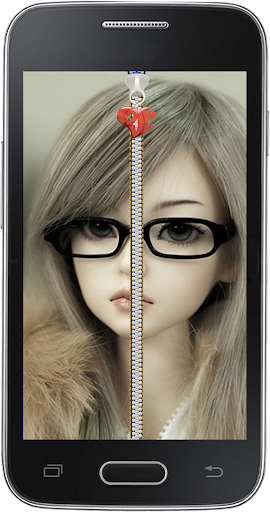 Barbie Doll Zipper ScreenLock