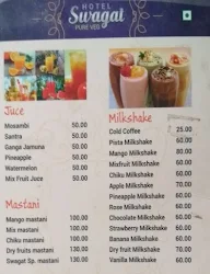 Hotel Swagat menu 1