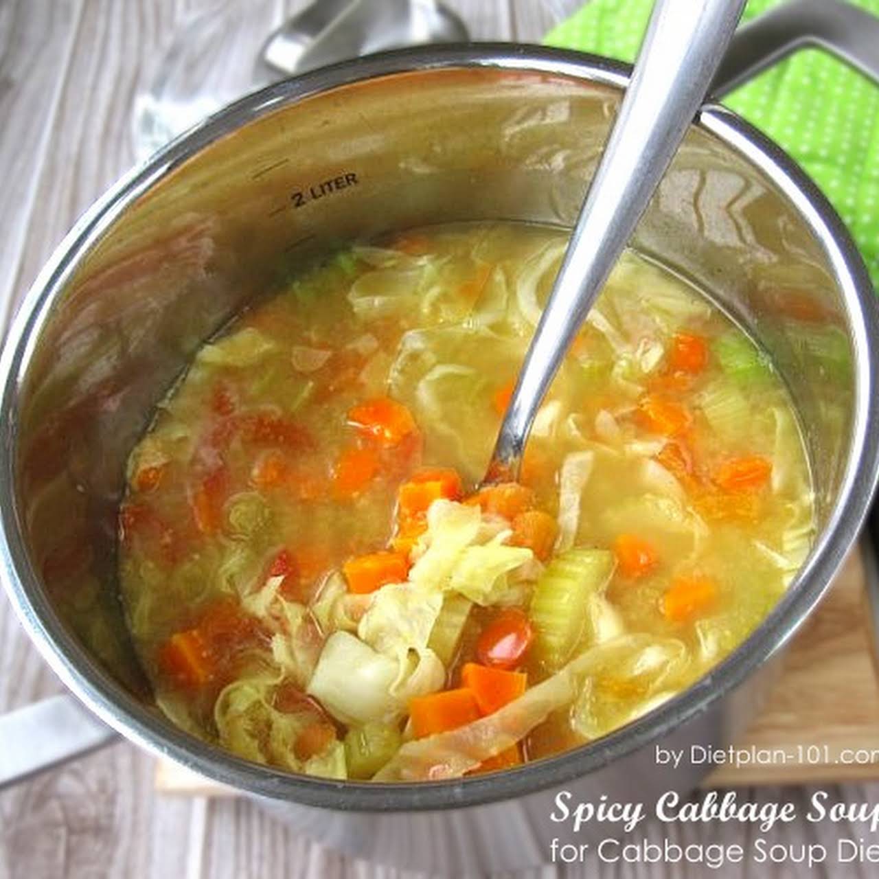 Spicy Cabbage Soup for Cabbage Soup Diet