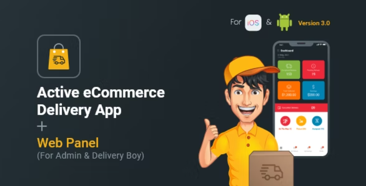 Active eCommerce Delivery Boy Flutter App
