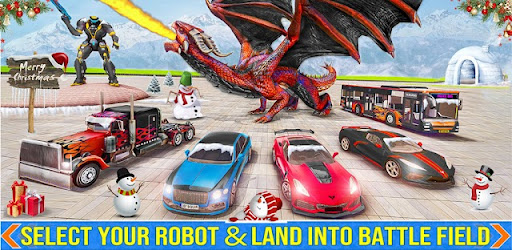 Dragon Robot Car Games 3d