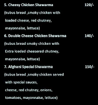 Afghani Shawarma menu 5