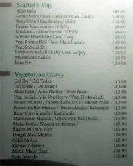 Bhagini Deluxe menu 1