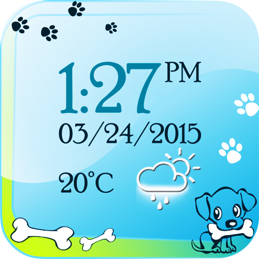 Puppy Digital Weather Clock 個人化 App LOGO-APP開箱王
