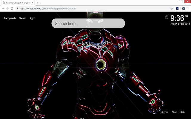 アイアンマンの壁紙のhd新しいタブ