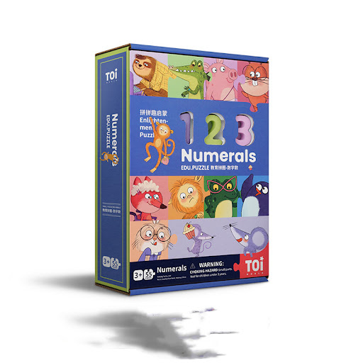 Title 5, Wooden Numbers And Letters Puzzle Baby Children...