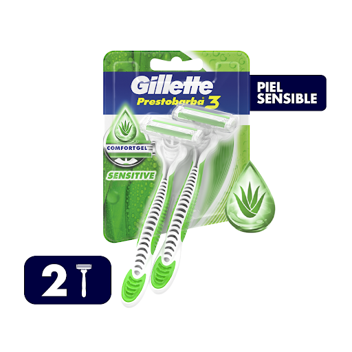 Máquina Afeitar Gillette 3 Sensitive x 2 Unidades