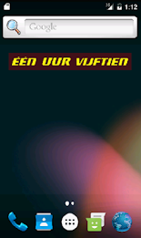 FiveTime woord klok widget poster 2