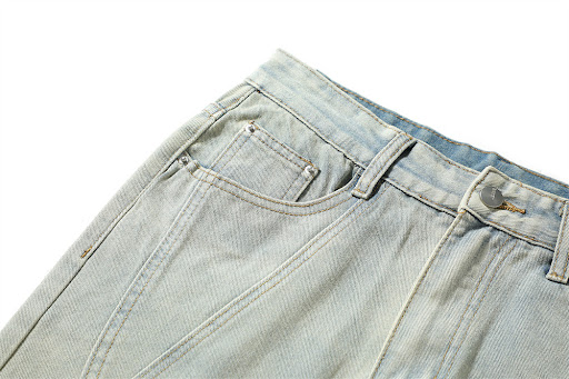 Title 6, Washed Bright White Straight Jeans for Men. Exp...