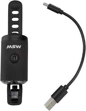 MSW Tigermoth 100 USB Headlight, 100 Lumen, Black alternate image 1