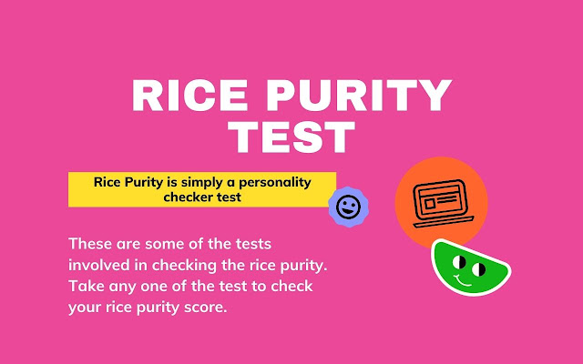 Rice Purity Test chrome extension