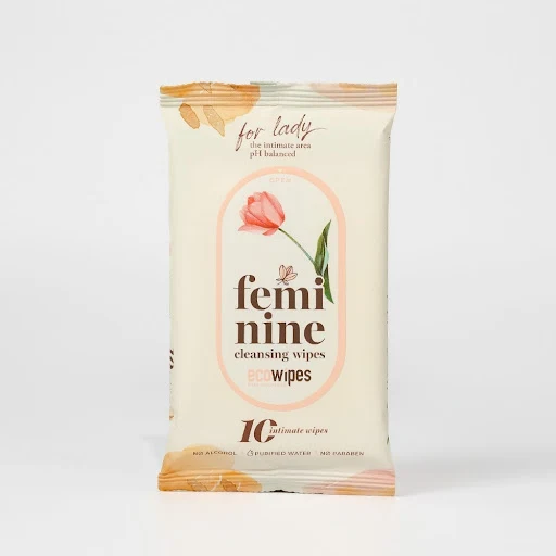 5 Gói Khăn ướt vệ sinh Phụ nữ Feminine Cleansing Wipes 10 tờ EcoWipes