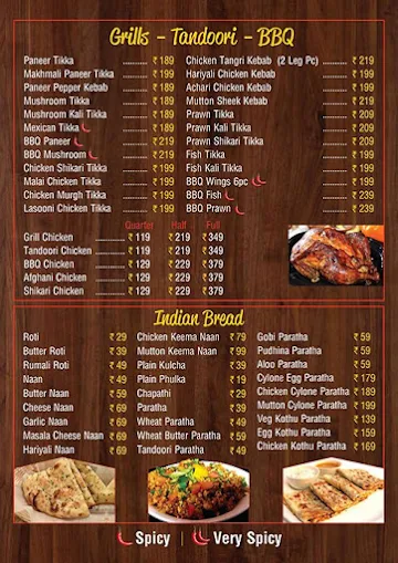 Andhra Spicy Eats menu 