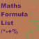 Maths Formula List icon