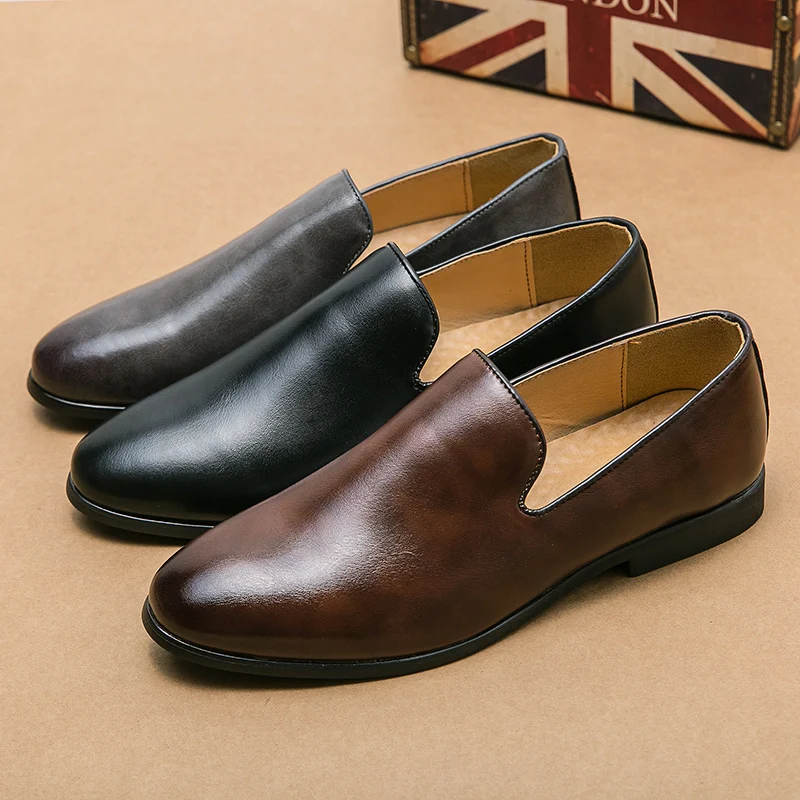 Oddychające, codzienne buty skórzane w koreańskim stylu Doug Shoes. Wygodne i modne obuwie na co dzień, idealne do casualowych stylizacji.