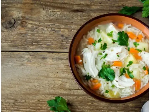 Roasted Chicken Garlic Soup