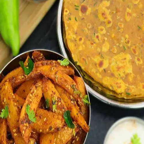 Aloo Dry Sabji [500 Ml] With 10 Roti And Salad