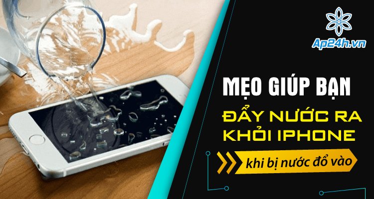 đẩy nước ra khỏi iPhone