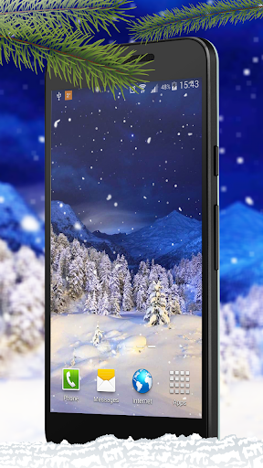 Snowy Night Live Wallpaper