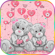 Lovely Teddy Bears Theme – Cute toy bear  Icon