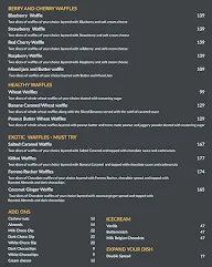 The Belgian Waffle Factory menu 4