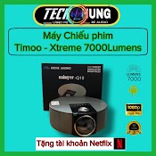 [Mã 156Elha80K Giảm 6% Đơn 400K] Máy Chiếu Phim Timoo - Xtreme Full Hd Android 9.0 Độ Sáng Lên Tới 7000Lumens