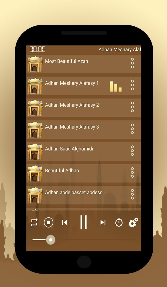 Android application Beautiful Azan Voices | Top 50 screenshort