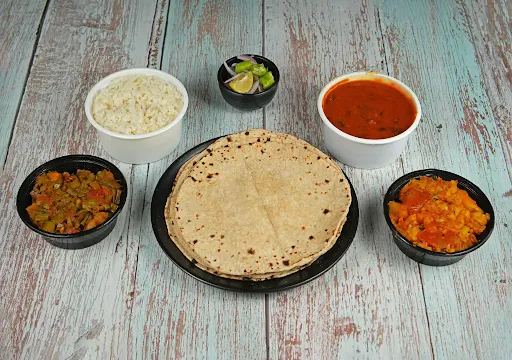 Chole Rice Thali