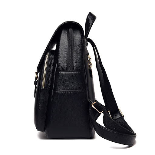 Title 12, Soft Leather Schoolbag Large Capacity Womens B...