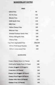 Wanderlust Bistro menu 1