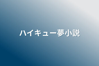 ハイキュー夢小説