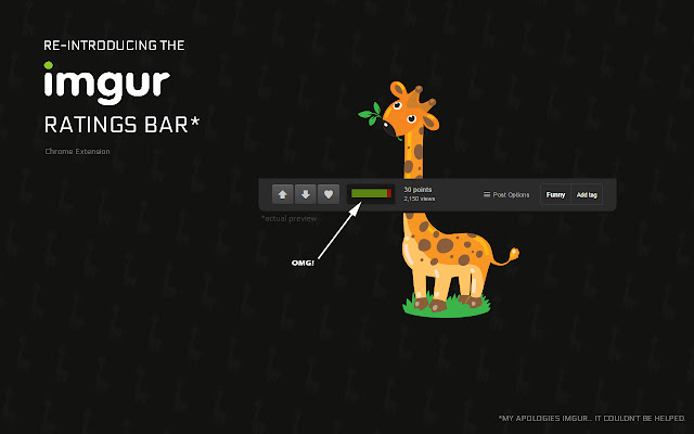 Imgur Ratings Bar chrome extension