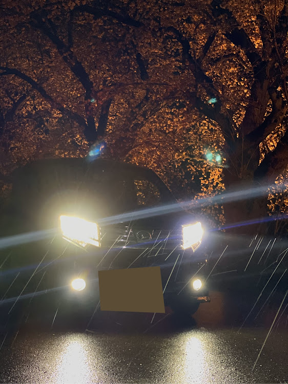 ムーヴの愛車に感謝・夜桜と愛車・夜桜コラボ・夜桜とムーカスに関するカスタム事例の投稿画像3枚目