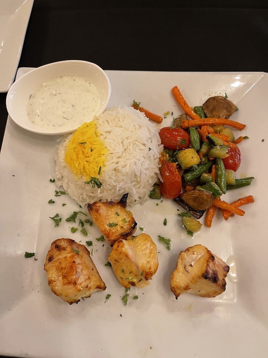 Chicken Kabob Lunch Entree