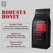 Cà Phê Nguyên Chất Robusta Honey Nguyễn Bá Coffee - Cafe Rang Xay Nguyên Chât Dùng Pha Phin, Pha Máy, Cold Brew