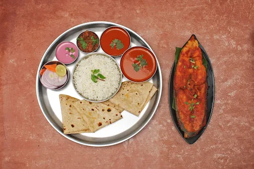 Special Surmai Chapati Thali