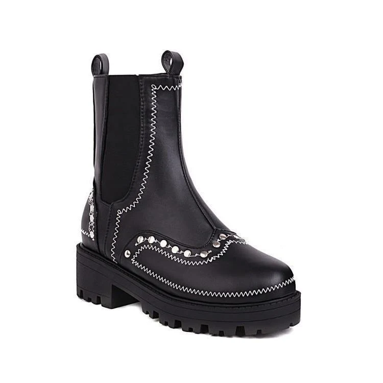 Stivaletti da donna con tacco basso impermeabili Comfort e stile, perfetti per ogni occasione, proteggono dalla pioggia e valorizzano il tuo look.