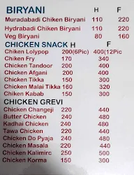 Shama Chicken Biryani Corner menu 1