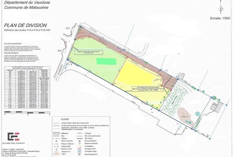  Vente Terrain à bâtir - 1 260m² à Malaucène (84340) 