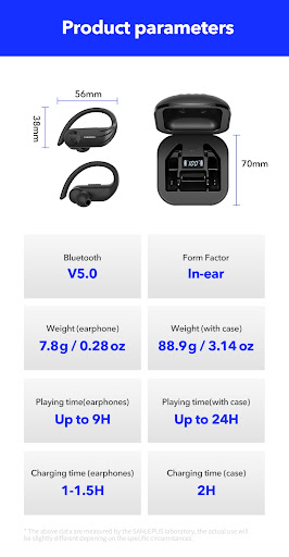 Title 17, Waterproof wireless sports Bluetooth headset fo...